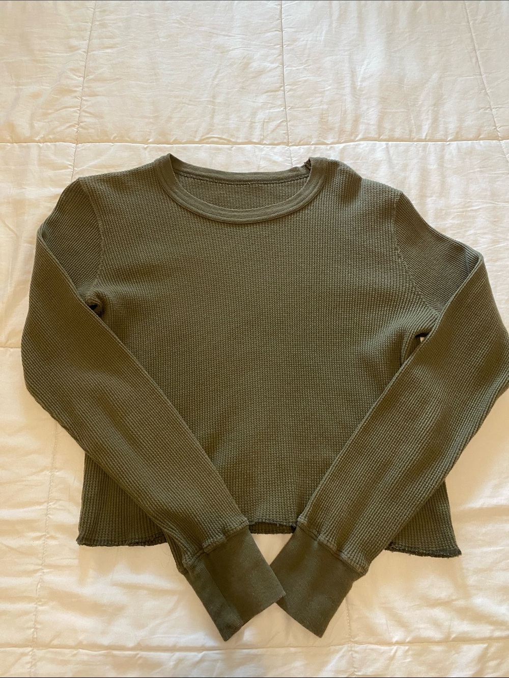 Thermal cropped top.